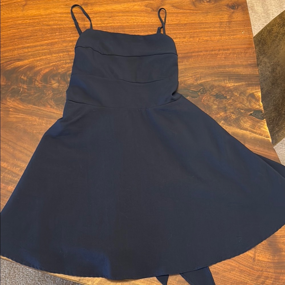 Elegant Black Spaghetti Strap Dress